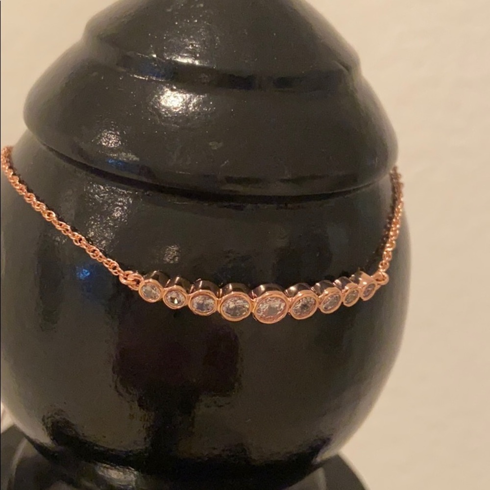 NWT Kate Spade Rose gold slide bracelet